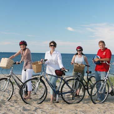martha's vineyard beach vacation by bike